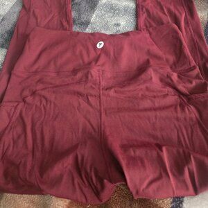 Letsfit Maroon leggings
